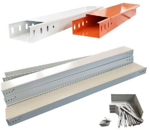 Powder Coated Slotted Steel Cable Trunking Tray