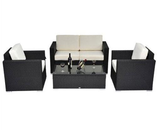 4 PIECE WICKER SOFA SETS