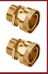 Brass Flexible Conduit Connectors Fixed Swivel