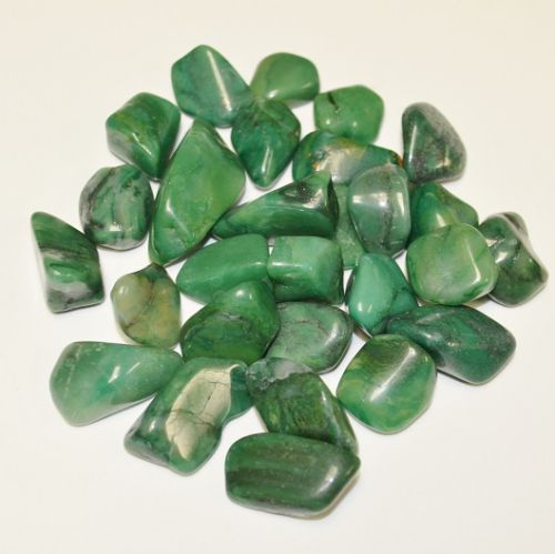 African Green Jade Healing Tumbled Stones, Gender : Unisex