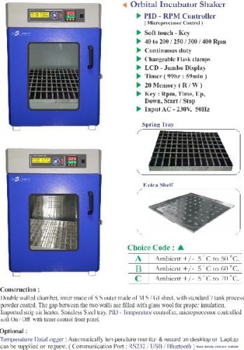 Orbital Incubator Shaker Non Cooling