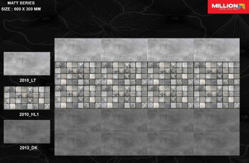 Satin Matt Series Wall Tiles, Size : 600X300MM