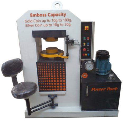 GOLD AND SILVER COINS EMBOSSING HYDRAULIC PRESS MACHINE