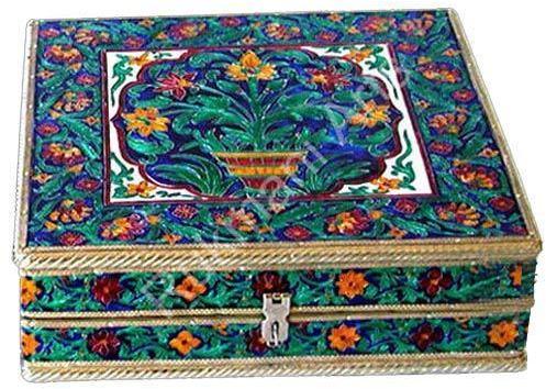 Wood Meenakari Bangle Box, Feature : Durable