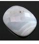 Agate Cushion Checker Cut Gemstone, Color : Cloudy White/Grey