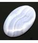 Agate Oval Cabochon Gemstone, Color : Blue