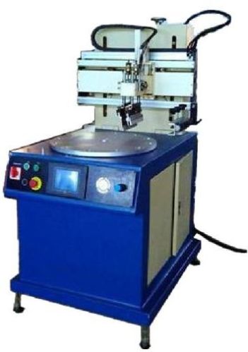 PLC Control System Flat Screen Printing Machine With Conveyor