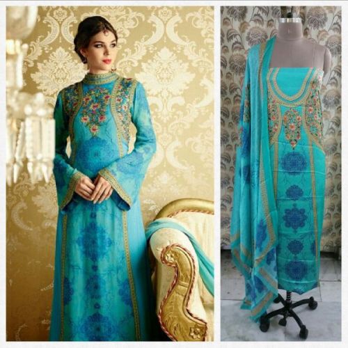 Designer Digital Printed Satin Kurta, Length : 2.5 Meters