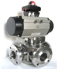 Four Way Flanged End Actuator Operation