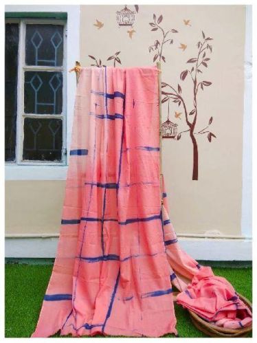 Cotton Sarees, For Anti-Wrinkle, Easy Wash, Shrink-Resistant, Technics : Hand Made