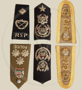 Hand Embroidered Rank Epaulettes