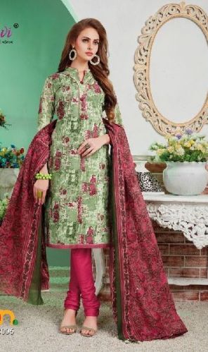 Printed Churidar Suits, Size : L, M