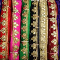 Cotton Designer Gota Work Laces, Feature : Appealing Look, Smooth Finish