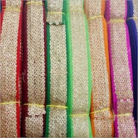 Velvet Sequence Laces, Color : Multicolor