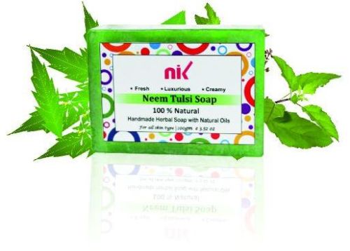 Neem Tulsi Hand Made Soap, Form : Bar