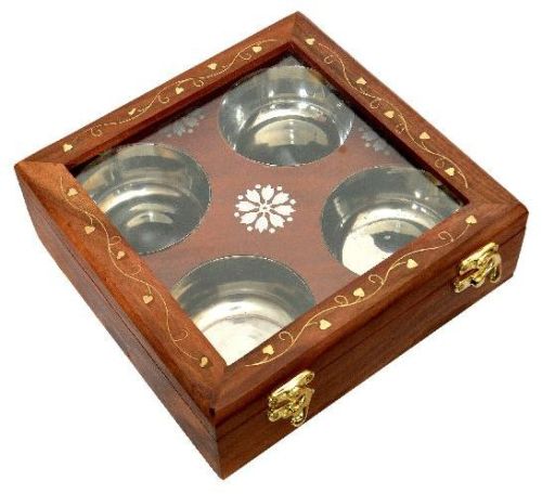 Sheesham Wood Box, Spice Box, Dry Fruit Box