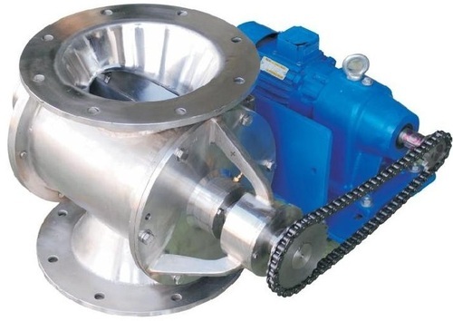 KHUSHBOO MILD STEEL Rotary Air Lock Valve, For CYLCONE, BAG FILTER, STORAGE, CONTINUE FEEDING