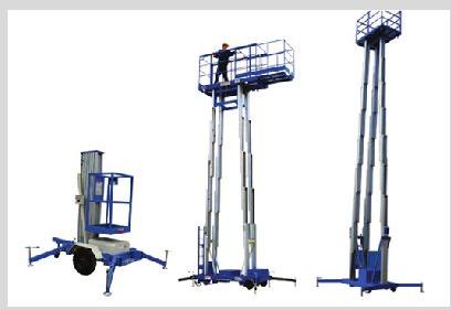 Hydraulic Polished Aluminum Aluminium Aerial Work Platform, For Industrial, Certification : ISI Certified