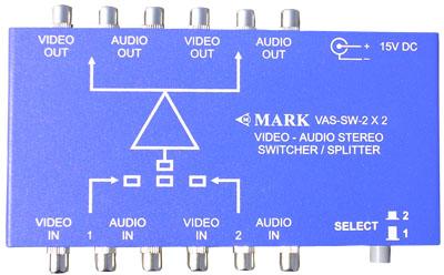 2 Way Video-Audio Stereo Switcher