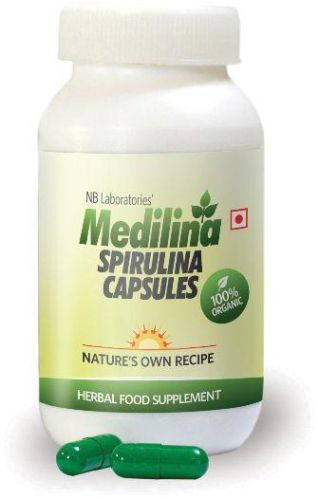 Organic Spirulina Capsules - 30 Capsules (500 Mg Each)