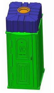 Plastic Mobile Toilet Urinal