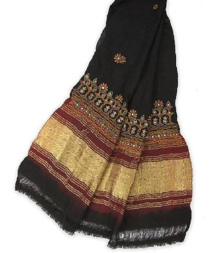 Cotton Rajasthani Mirrored Shawl