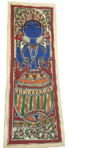 Traditional Madhubani Painting Depicting