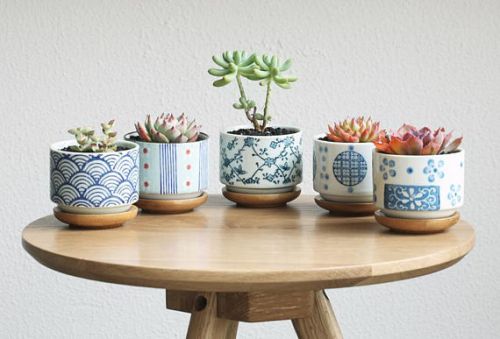 Round Ceramic Planter