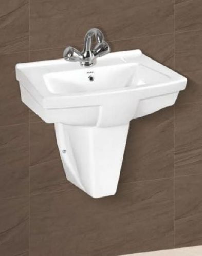 Cubik Plain Wall Mounted Wash Basin, Size : 20 Inch