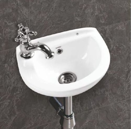 Guddy Plain Wall Mounted Wash Basin, Size : 12 Inch
