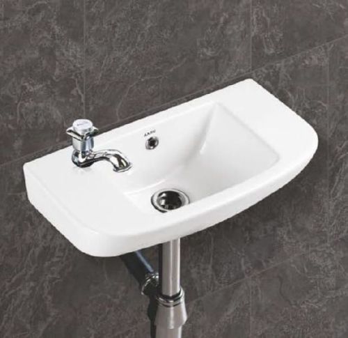 Mint Plain Wall Mounted Wash Basin, Size : 18 Inch