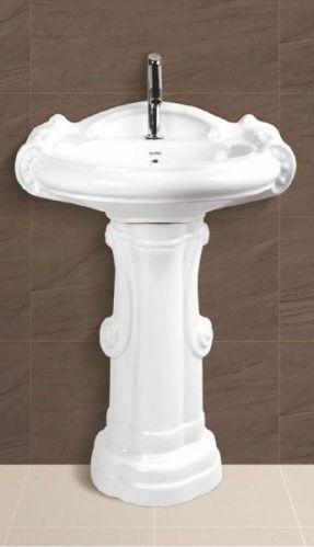 Sterling Plain Pedestal Wash Basin, Feature : Durable