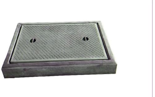 Rectangle RCC Manhole Cover With RCC Frame, For Under Ground Cabling, Size : 300x300 Mm