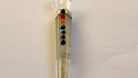 Crystal Quartz Angel Wand Stone