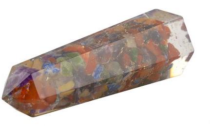 Organite Multi Colour Healing Wand Stones