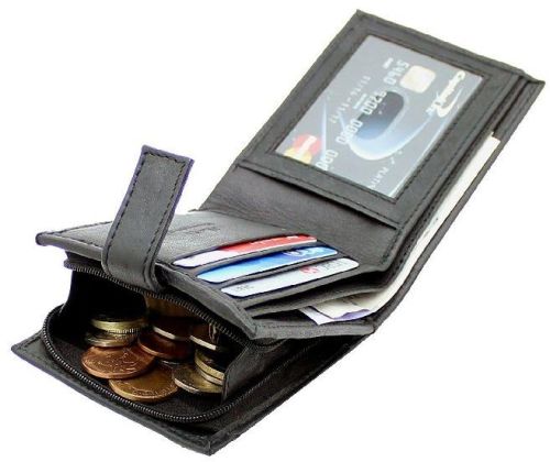 Pellet Men's Stylish Black Genuine Leather Wallet