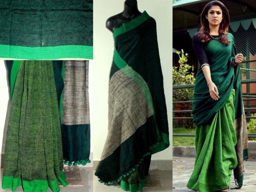 Linen Sarees, Occasion : Casual Wear, Party Wear