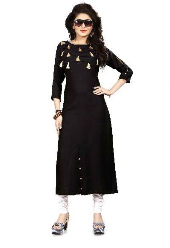 Printed Rayon Kurtis, Feature : Skin Friendly, Comfortable Easy To Wash