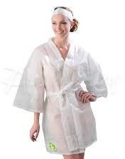 Dispowarestore Disposable Non Woven Kimono., For Spa Wear, Pattern : Plain, Dyed