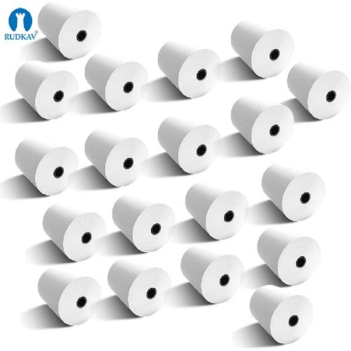 Rudkav POS Machine Thermal Paper Roll Size Is Roll 55 GSM (79mm X 30mtr) Pack Of 10 Roll.
