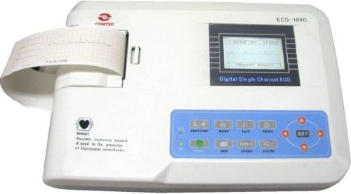 Contect Single Channel ECG Machine, For Stress Test