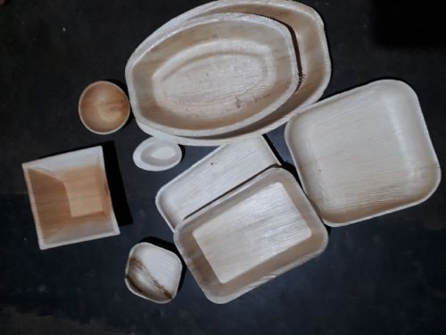 Rectangular Areca Leaf Plates, For Serving Food, Feature : Eco Friendly