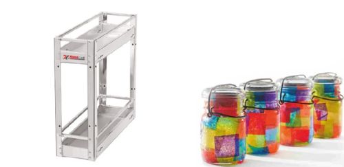 2 SHELF BOTTLE PULLOUT RACK