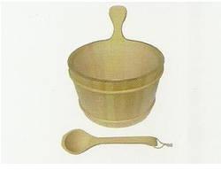 Wooden Bucket And Ladle