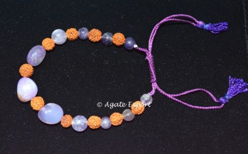 Amethyst With Rudraksha Bracelets