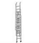 ALUMINIUM DOUBLE EXTENSION LADDER