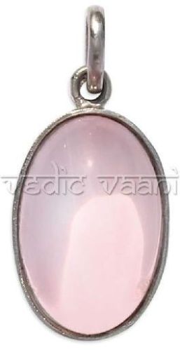 Rose Quartz Silver Locket