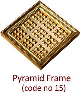 Pyramid Frame, Color : Golden