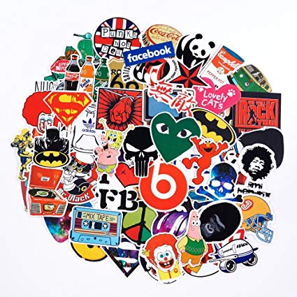 Printed Vinyl Stickers, Color : Multicolor