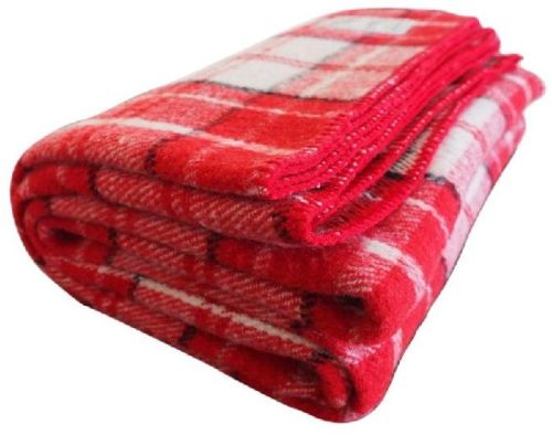 Blanket, For Hotels, Home, Etc., Color : Red, Blue, Pink